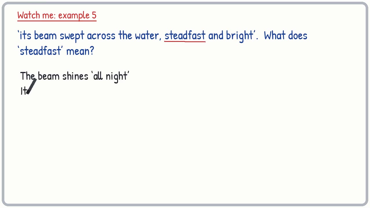 Whiteboard video lesson: Vocabulary in context