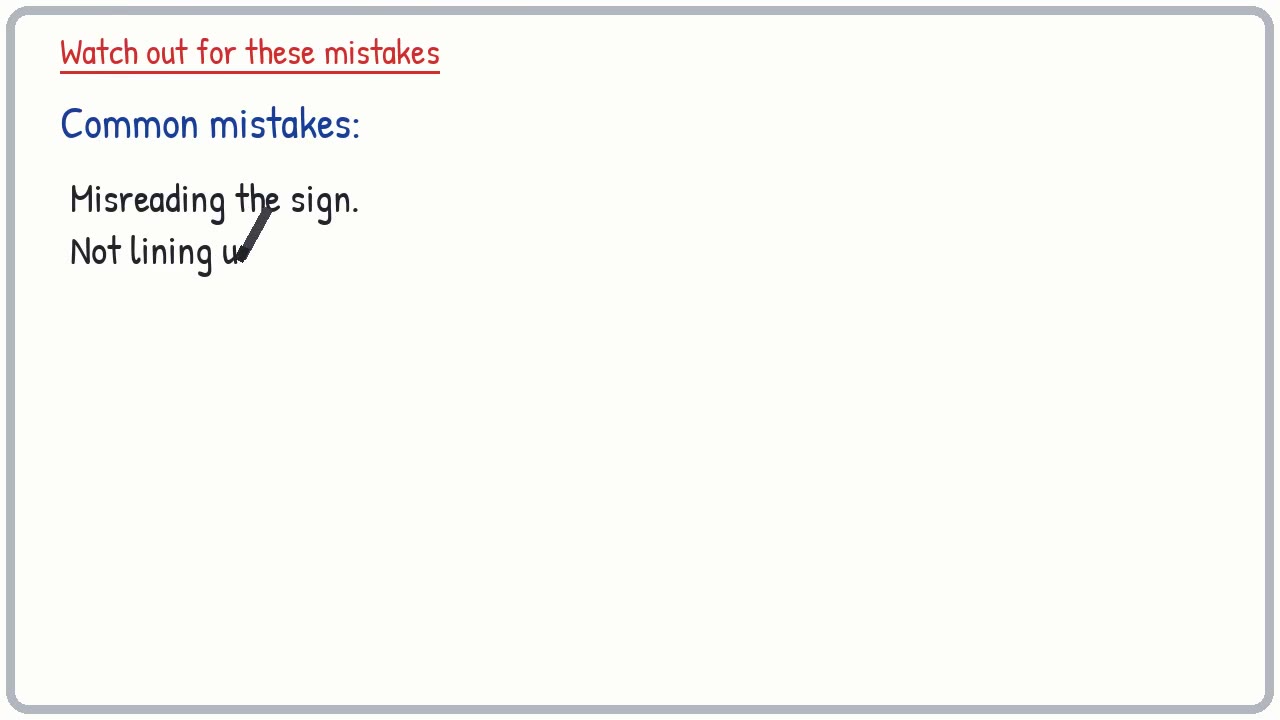 Whiteboard video lesson: Arithmetic practice: whole numbers