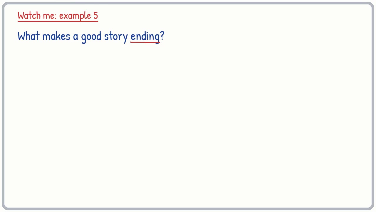 Whiteboard video lesson: Writing a short story