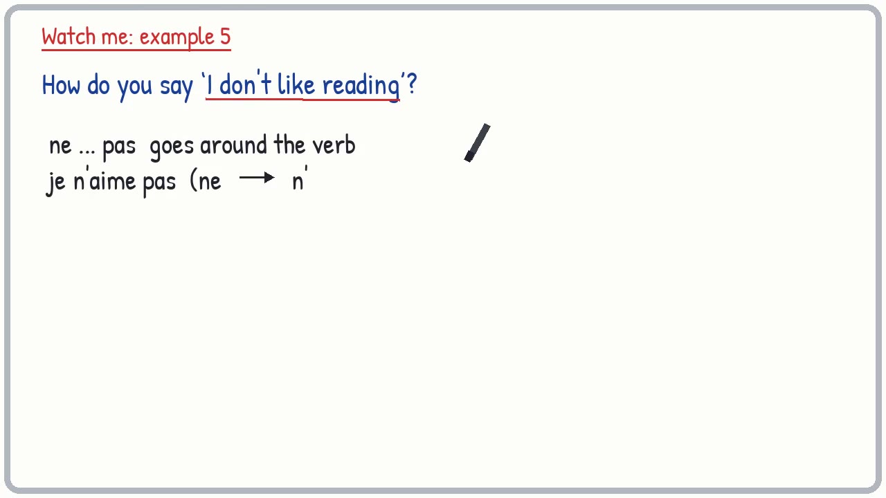 Whiteboard video lesson: Free-time activities and opinions (French)